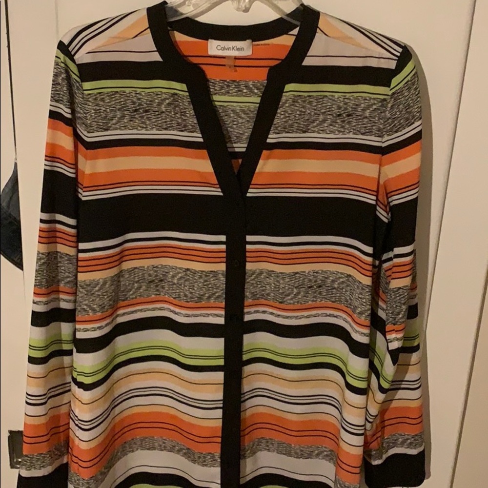 Multi-Striped Calvin Klein Tunic